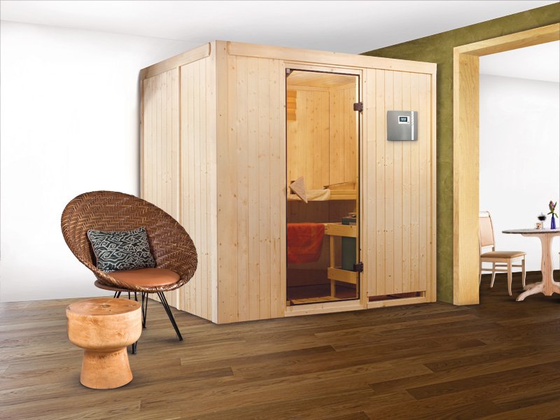 Sauna kabine SUVI 196x151x198 cm 9 kW el